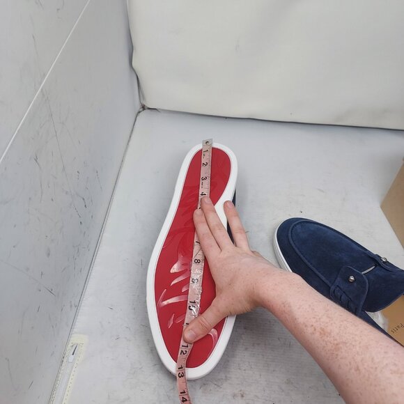 Christian Louboutin Chambeliboat Blue Suede MENS Boat Shoe - Picture 8 of 11